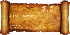Bibel Dorina névjegykártya