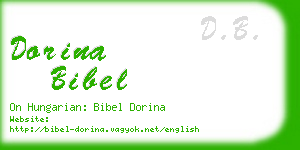 dorina bibel business card
